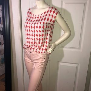 Loft sleeveless blouse size small